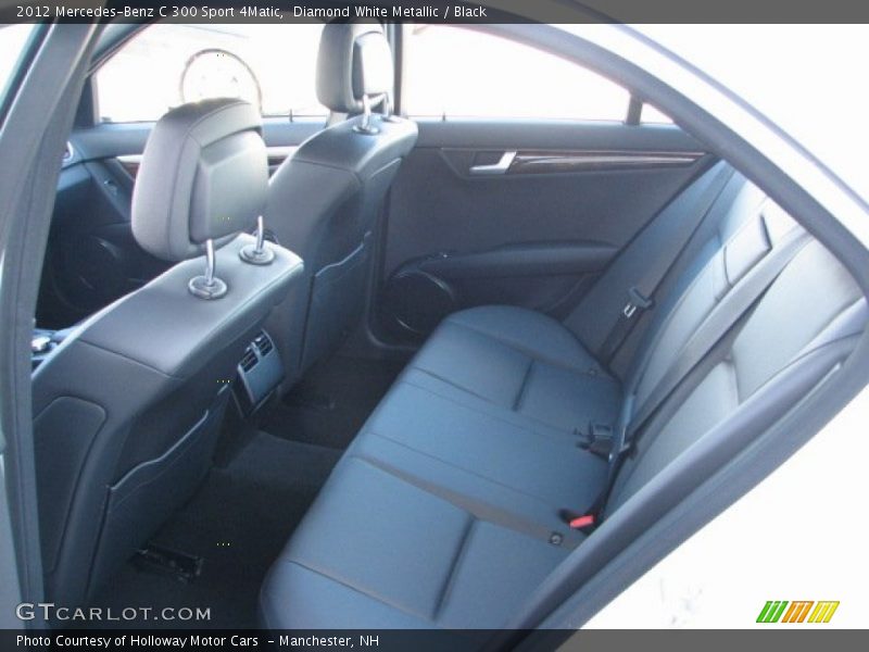 Diamond White Metallic / Black 2012 Mercedes-Benz C 300 Sport 4Matic