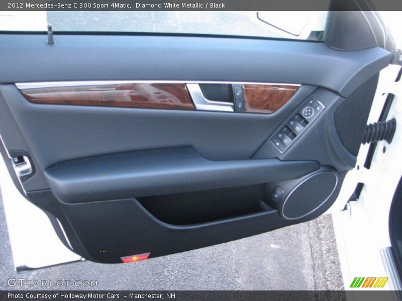 Diamond White Metallic / Black 2012 Mercedes-Benz C 300 Sport 4Matic