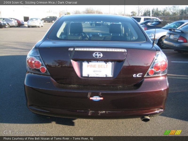Sizzling Crimson Mica / Dark Charcoal 2009 Scion tC