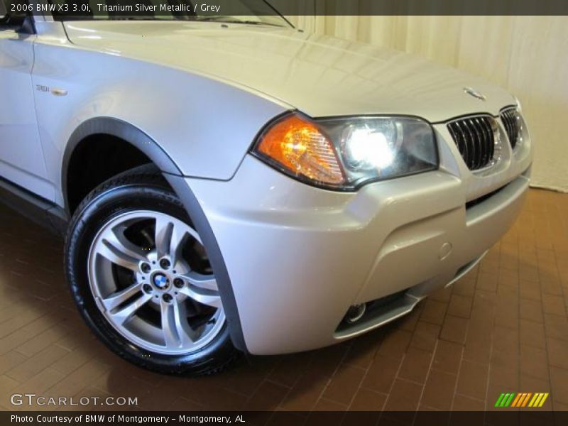 Titanium Silver Metallic / Grey 2006 BMW X3 3.0i