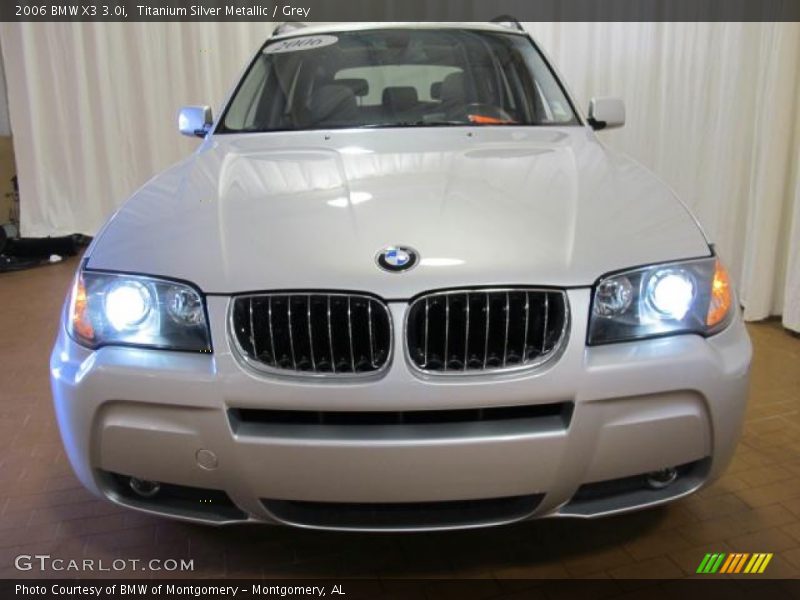 Titanium Silver Metallic / Grey 2006 BMW X3 3.0i