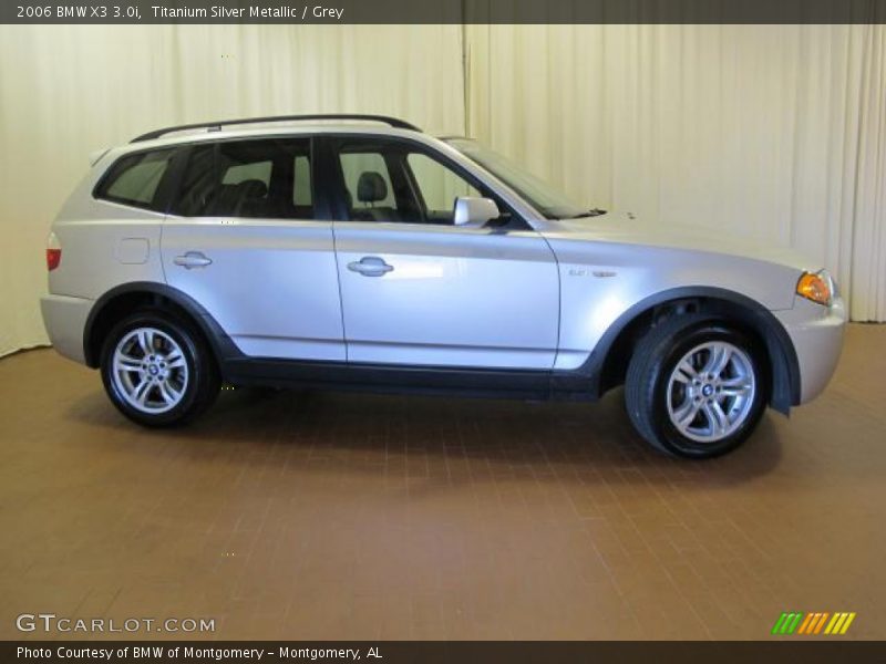 Titanium Silver Metallic / Grey 2006 BMW X3 3.0i