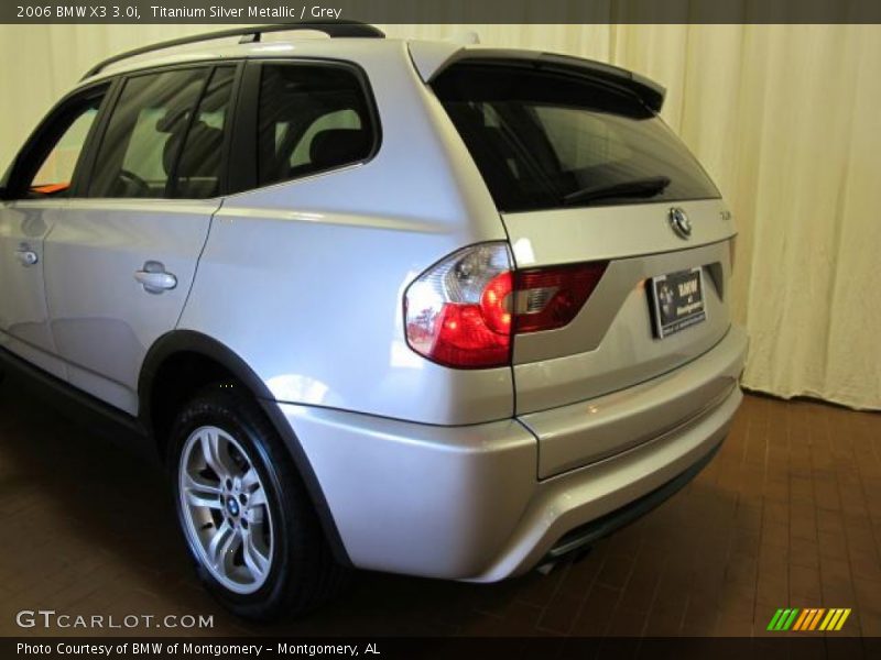Titanium Silver Metallic / Grey 2006 BMW X3 3.0i