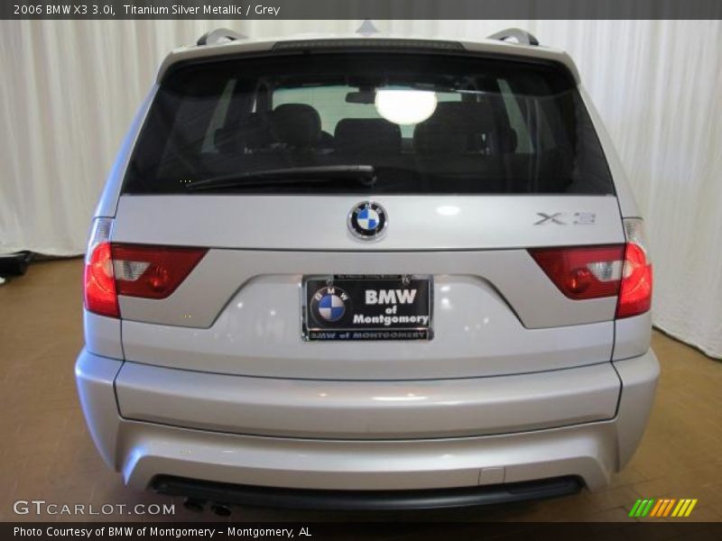 Titanium Silver Metallic / Grey 2006 BMW X3 3.0i