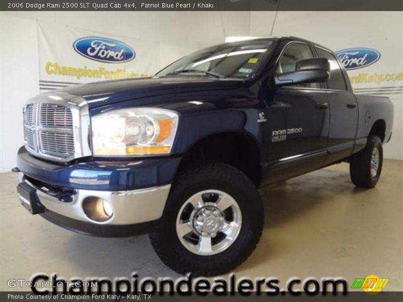 Patriot Blue Pearl / Khaki 2006 Dodge Ram 2500 SLT Quad Cab 4x4