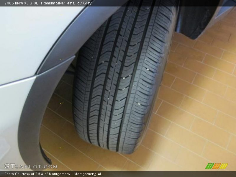 Titanium Silver Metallic / Grey 2006 BMW X3 3.0i