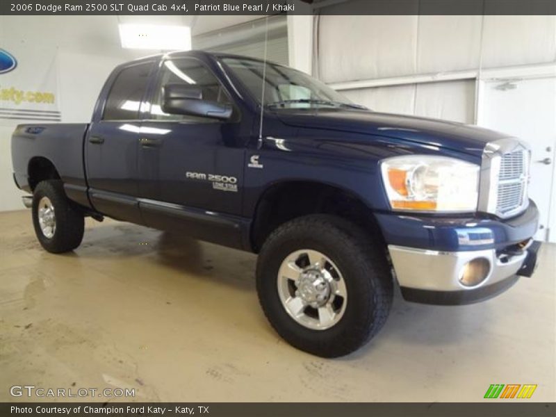 Patriot Blue Pearl / Khaki 2006 Dodge Ram 2500 SLT Quad Cab 4x4