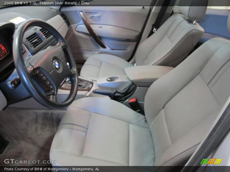 Titanium Silver Metallic / Grey 2006 BMW X3 3.0i