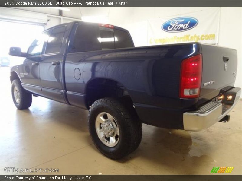 Patriot Blue Pearl / Khaki 2006 Dodge Ram 2500 SLT Quad Cab 4x4