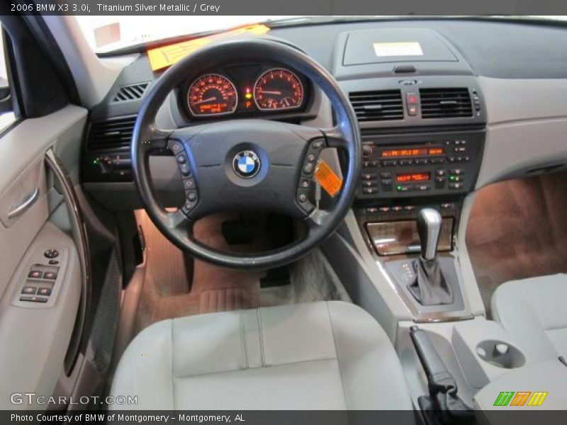 Titanium Silver Metallic / Grey 2006 BMW X3 3.0i