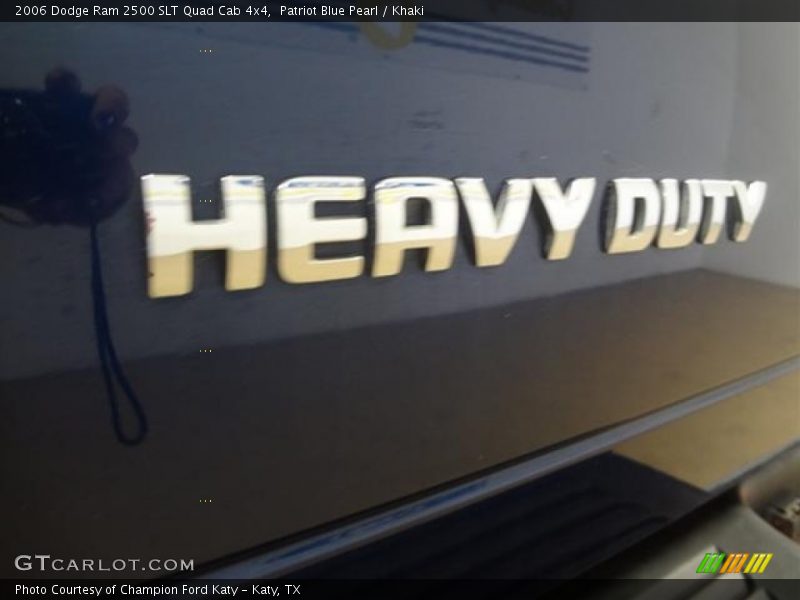 Patriot Blue Pearl / Khaki 2006 Dodge Ram 2500 SLT Quad Cab 4x4