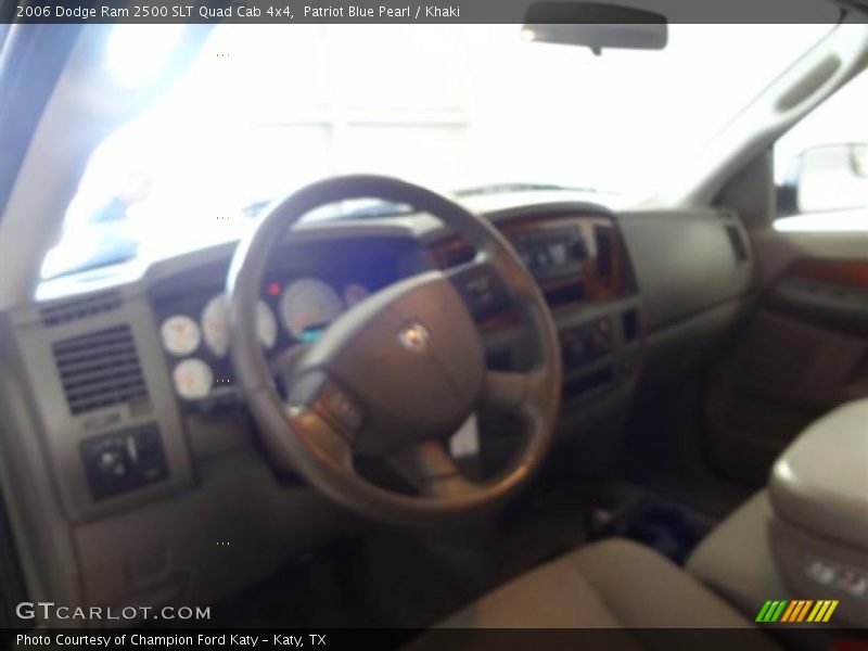 Patriot Blue Pearl / Khaki 2006 Dodge Ram 2500 SLT Quad Cab 4x4