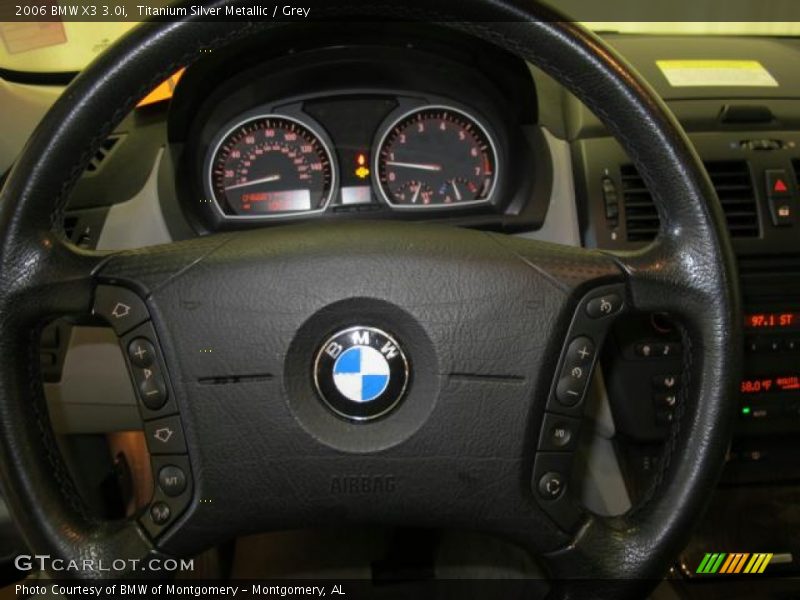 Titanium Silver Metallic / Grey 2006 BMW X3 3.0i