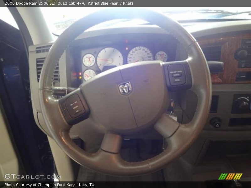 Patriot Blue Pearl / Khaki 2006 Dodge Ram 2500 SLT Quad Cab 4x4