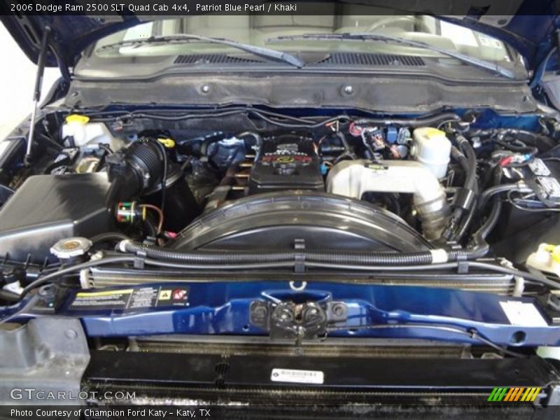 Patriot Blue Pearl / Khaki 2006 Dodge Ram 2500 SLT Quad Cab 4x4