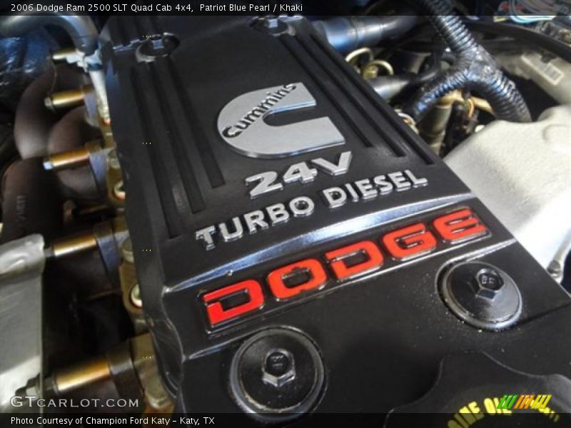Patriot Blue Pearl / Khaki 2006 Dodge Ram 2500 SLT Quad Cab 4x4