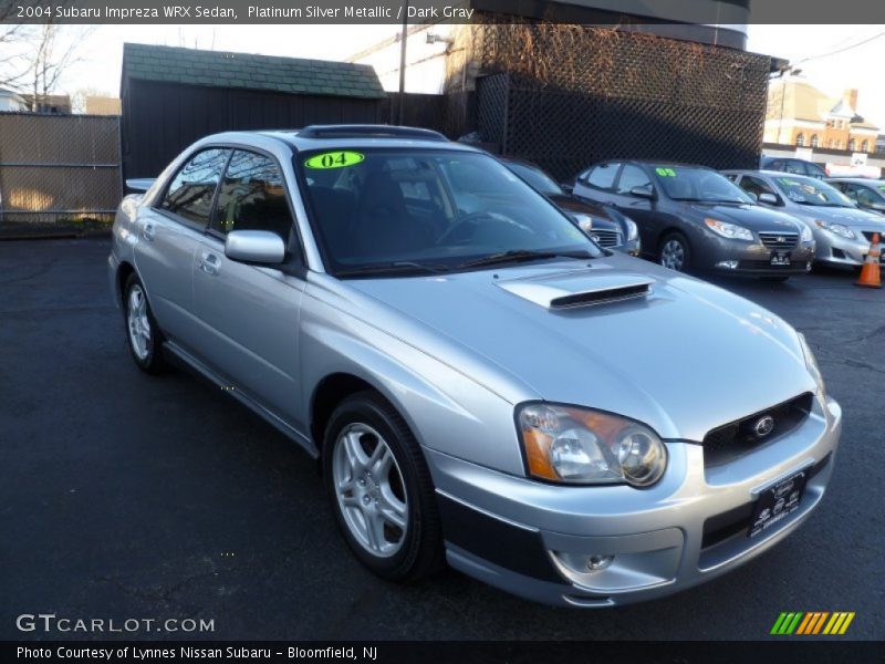 Platinum Silver Metallic / Dark Gray 2004 Subaru Impreza WRX Sedan