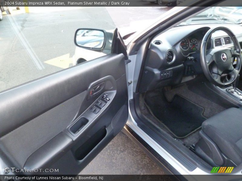 Platinum Silver Metallic / Dark Gray 2004 Subaru Impreza WRX Sedan