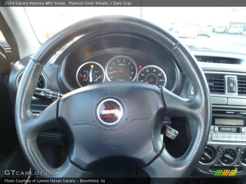 Platinum Silver Metallic / Dark Gray 2004 Subaru Impreza WRX Sedan