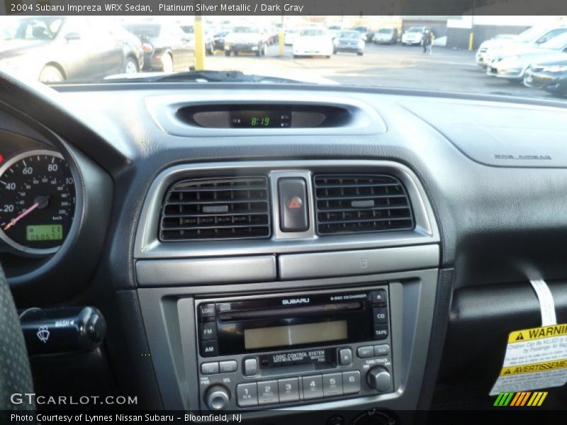 Platinum Silver Metallic / Dark Gray 2004 Subaru Impreza WRX Sedan