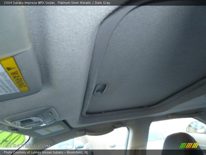 Platinum Silver Metallic / Dark Gray 2004 Subaru Impreza WRX Sedan