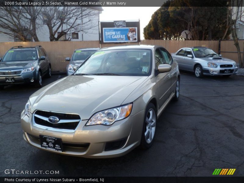 Harvest Gold Metallic / Warm Ivory 2008 Subaru Legacy 2.5i Sedan