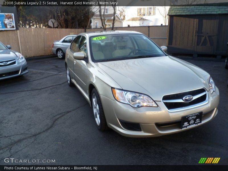 Harvest Gold Metallic / Warm Ivory 2008 Subaru Legacy 2.5i Sedan