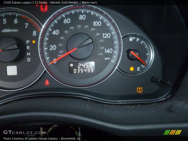 Harvest Gold Metallic / Warm Ivory 2008 Subaru Legacy 2.5i Sedan
