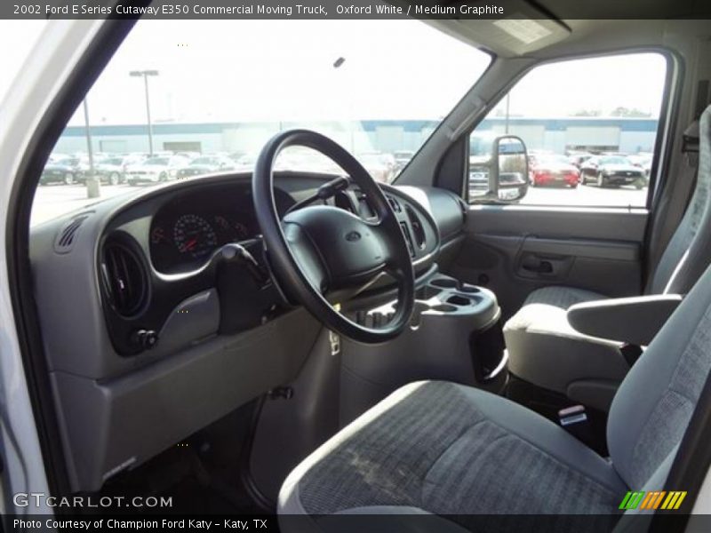 Oxford White / Medium Graphite 2002 Ford E Series Cutaway E350 Commercial Moving Truck