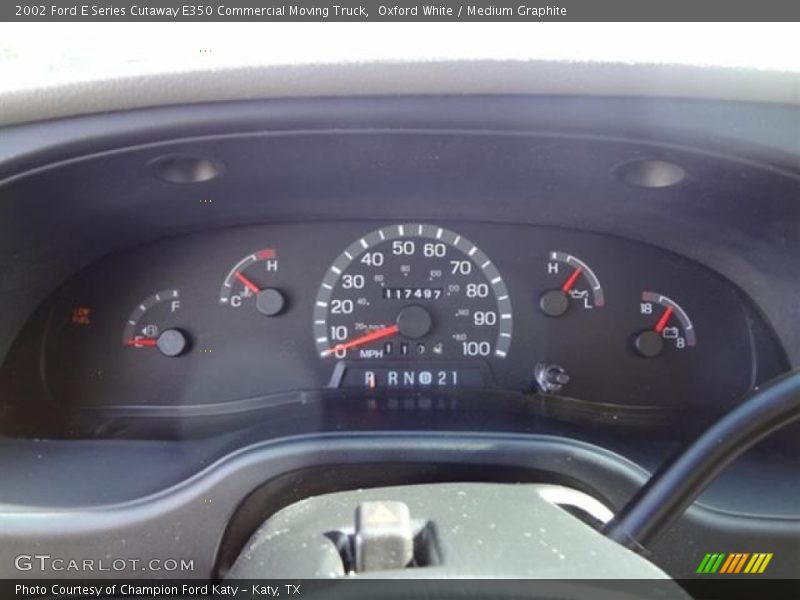 Oxford White / Medium Graphite 2002 Ford E Series Cutaway E350 Commercial Moving Truck