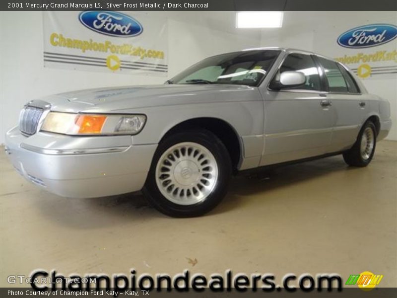 Silver Frost Metallic / Dark Charcoal 2001 Mercury Grand Marquis LS