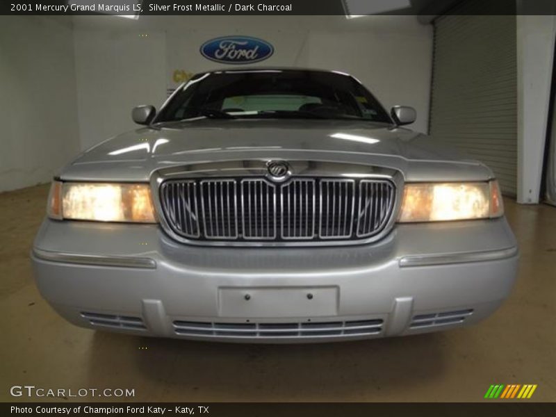 Silver Frost Metallic / Dark Charcoal 2001 Mercury Grand Marquis LS