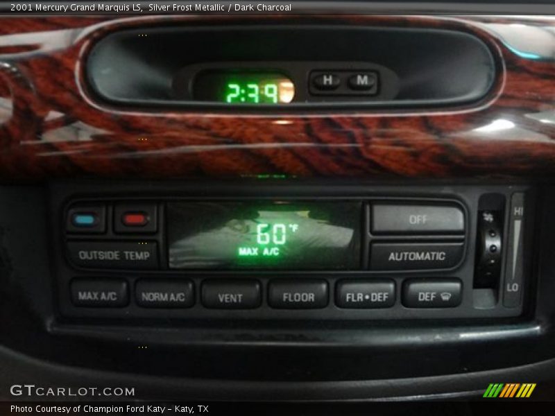 Silver Frost Metallic / Dark Charcoal 2001 Mercury Grand Marquis LS