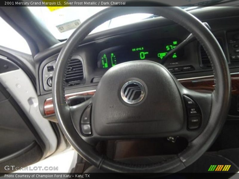 Silver Frost Metallic / Dark Charcoal 2001 Mercury Grand Marquis LS