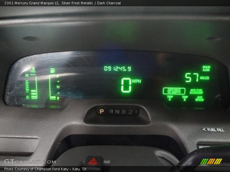Silver Frost Metallic / Dark Charcoal 2001 Mercury Grand Marquis LS