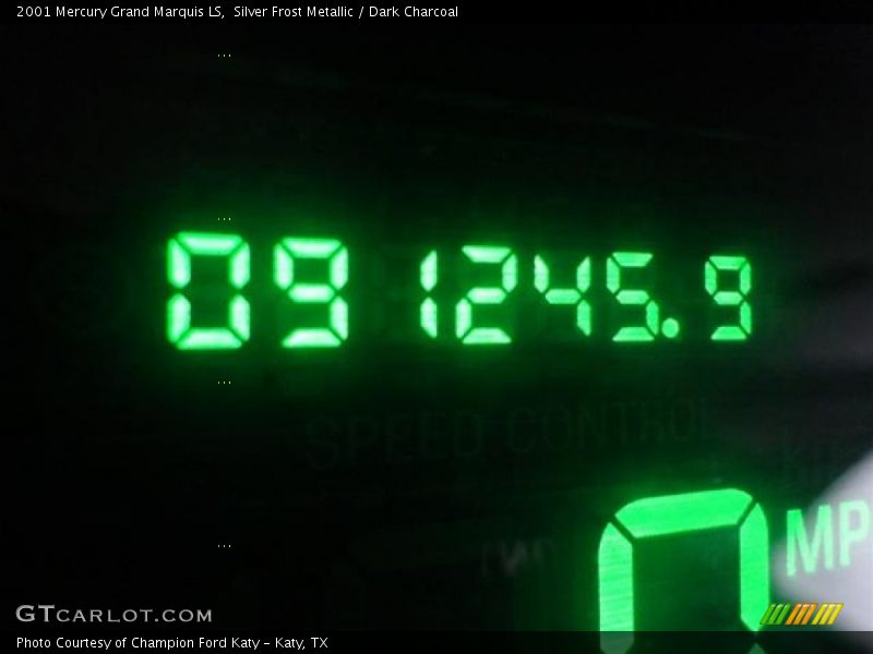 Silver Frost Metallic / Dark Charcoal 2001 Mercury Grand Marquis LS