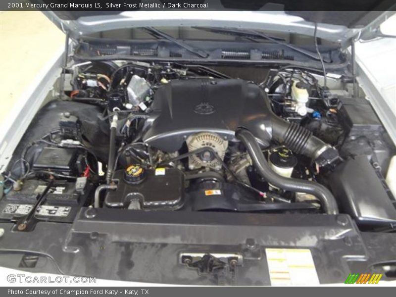 Silver Frost Metallic / Dark Charcoal 2001 Mercury Grand Marquis LS