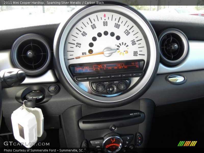 Sparkling Silver Metallic / Carbon Black 2011 Mini Cooper Hardtop