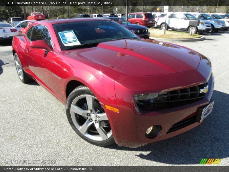 Red Jewel Metallic / Black 2011 Chevrolet Camaro LT/RS Coupe