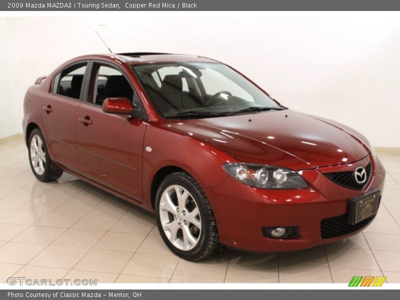 Copper Red Mica / Black 2009 Mazda MAZDA3 i Touring Sedan
