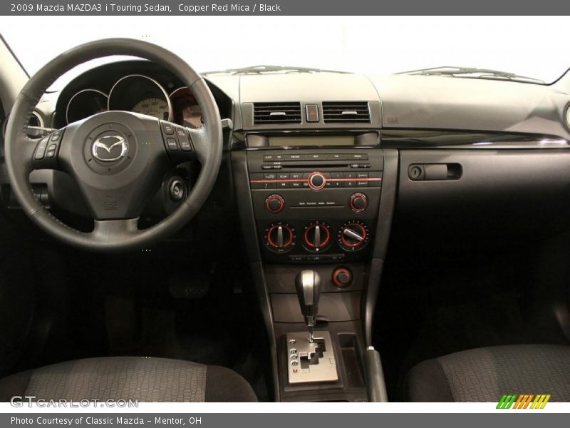 Copper Red Mica / Black 2009 Mazda MAZDA3 i Touring Sedan