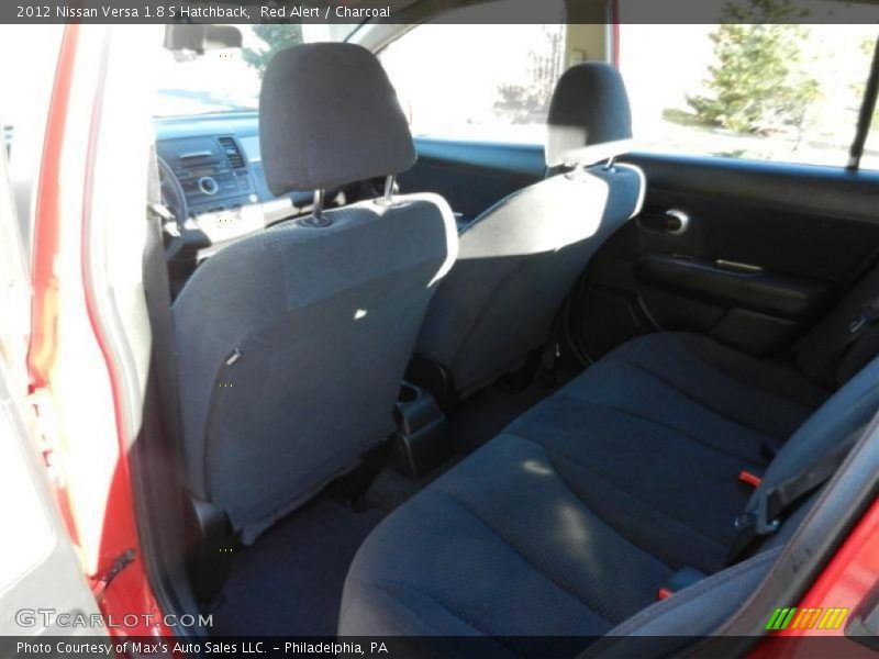 Red Alert / Charcoal 2012 Nissan Versa 1.8 S Hatchback