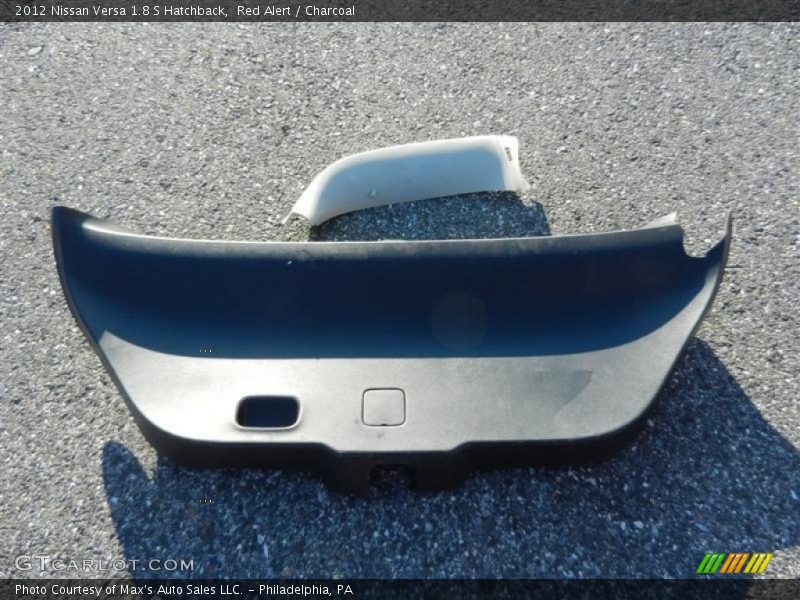 Red Alert / Charcoal 2012 Nissan Versa 1.8 S Hatchback
