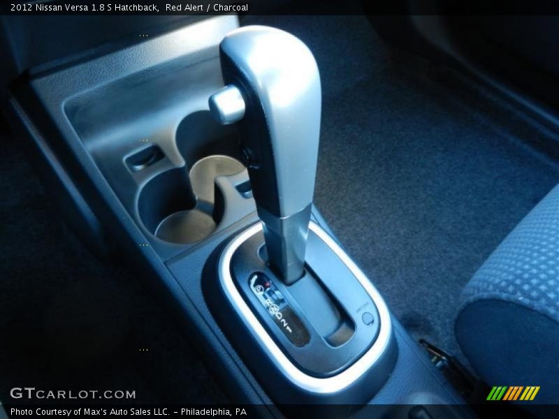 Red Alert / Charcoal 2012 Nissan Versa 1.8 S Hatchback