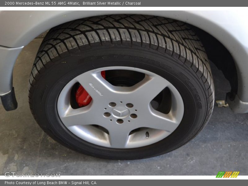 Brilliant Silver Metallic / Charcoal 2000 Mercedes-Benz ML 55 AMG 4Matic