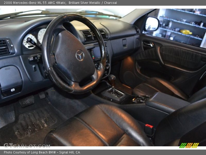 Brilliant Silver Metallic / Charcoal 2000 Mercedes-Benz ML 55 AMG 4Matic