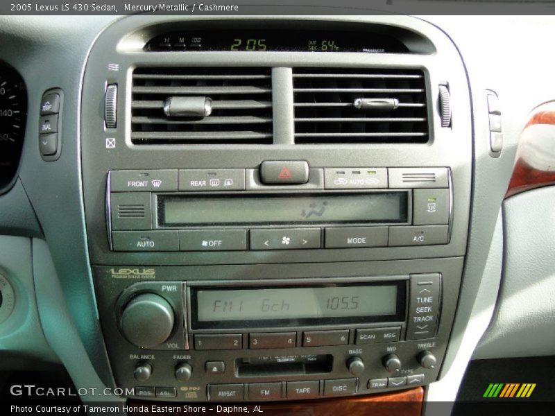 Mercury Metallic / Cashmere 2005 Lexus LS 430 Sedan