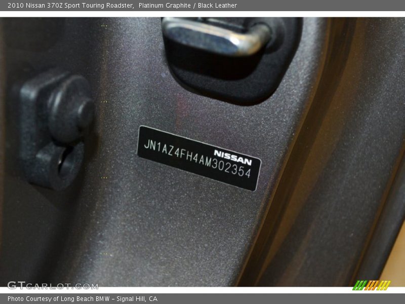 Platinum Graphite / Black Leather 2010 Nissan 370Z Sport Touring Roadster