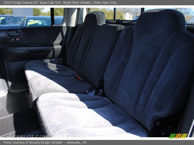 Bright Silver Metallic / Dark Slate Gray 2004 Dodge Dakota SXT Quad Cab 4x4