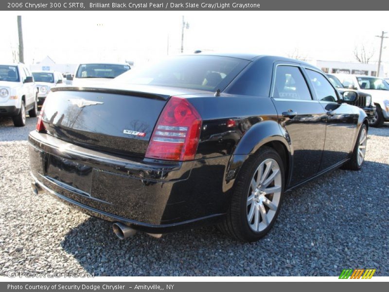Brilliant Black Crystal Pearl / Dark Slate Gray/Light Graystone 2006 Chrysler 300 C SRT8